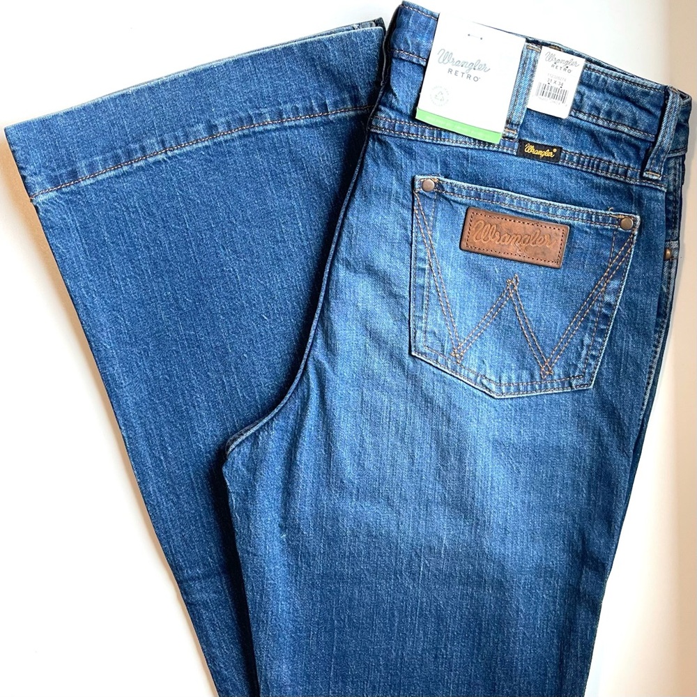 NWOT Wrangler High Rise Trouser - Retro Style & Stretch - 32 | 34